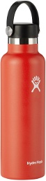 Hydro Flask Red Standard Mouth Bottle, 21 oz