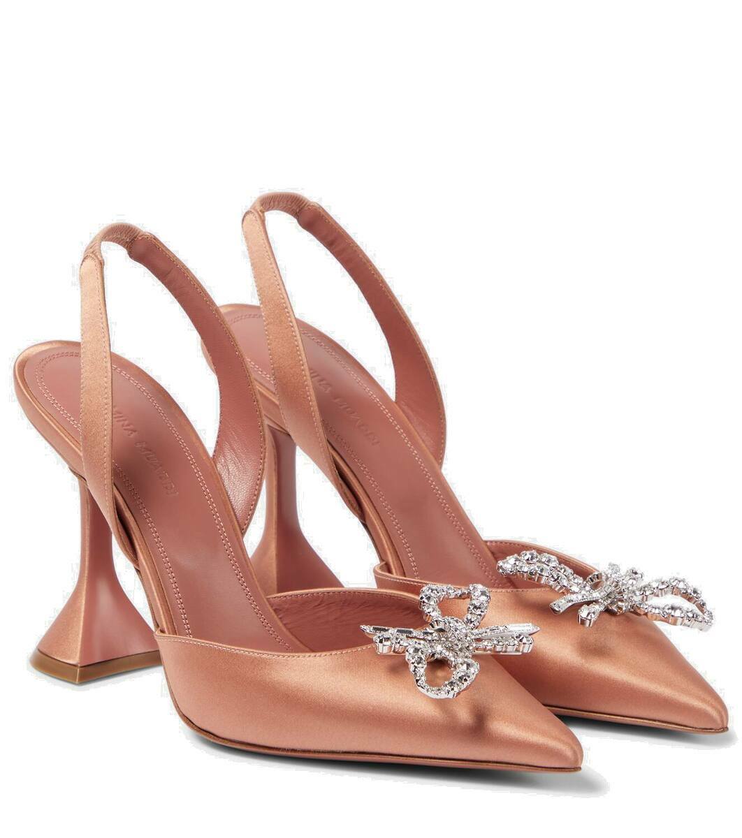 amina muaddi rainbow pumps