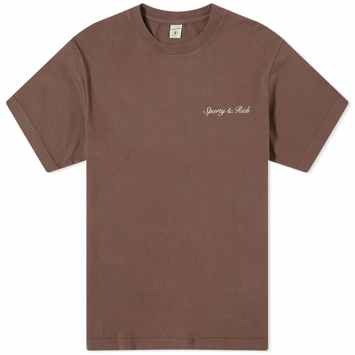 Sporty & Rich Syracuse T-Shirt in Chocolate Sporty & Rich