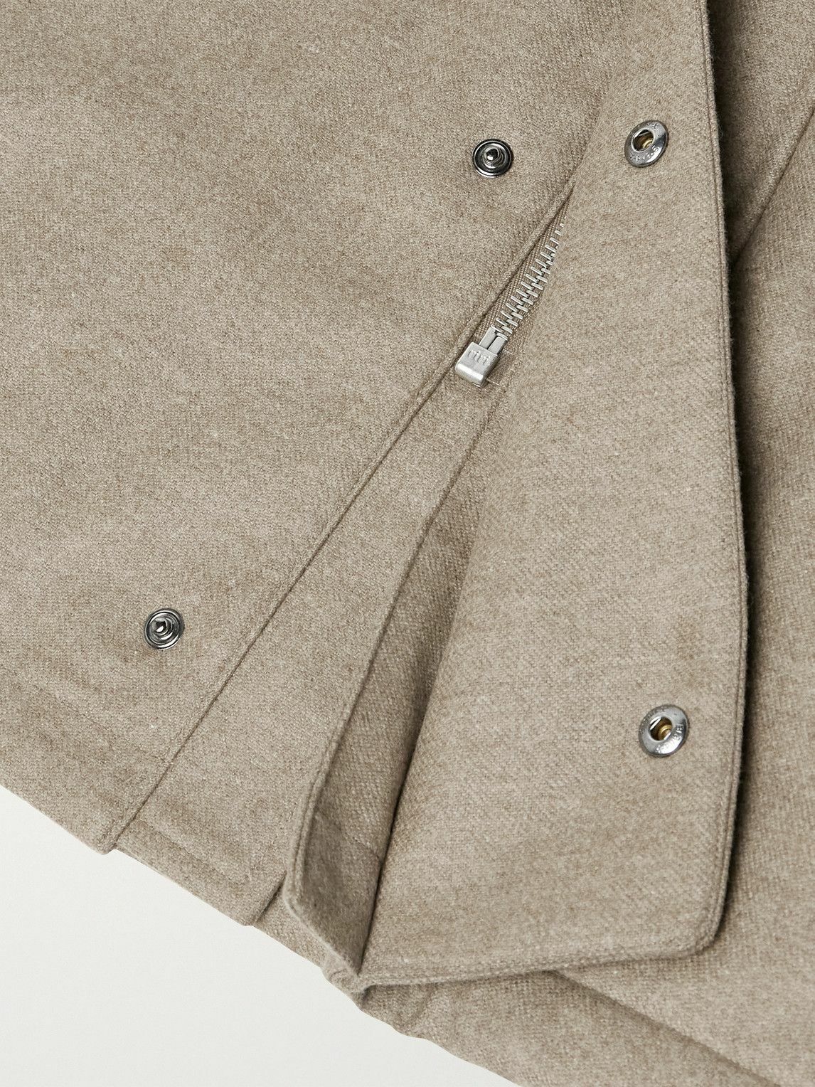 Auralee - Oversized Padded Wool Coat - Brown