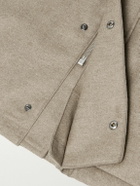 Auralee - Oversized Padded Wool Coat - Brown