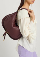 Chloe Marcie Medium Leather Shoulder bag - Dark Purple - One Size