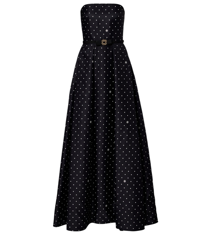 Photo: Elie Saab Belted polka-dot gown