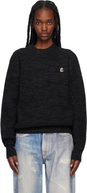 Photo: Études Black Regular Round Neck Sweater