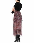 Maje Womens Maxi skirt in Black