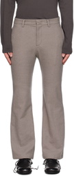 ATTACHMENT Gray Flared Trousers