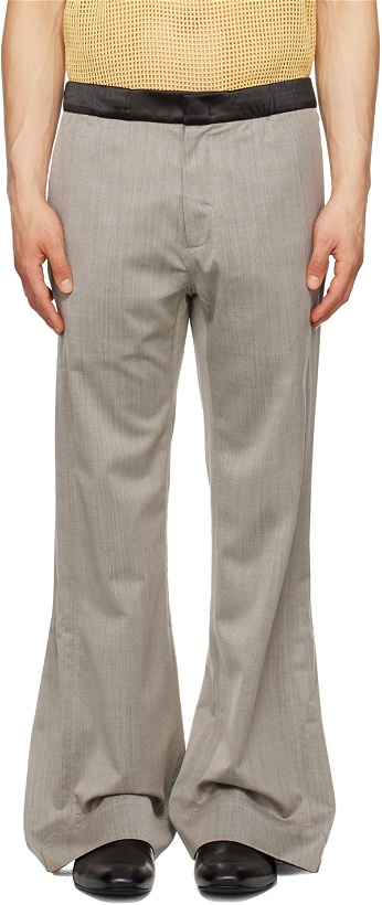 Photo: Cornerstone Gray Rolled Cuff Trousers