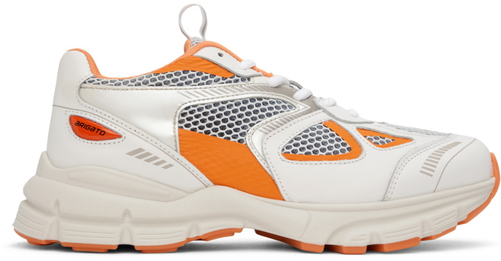 Photo: Axel Arigato White & Orange Marathon Sneakers