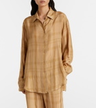 The Frankie Shop Peri checked twill shirt