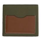 Loewe Green and Tan Bifold Wallet