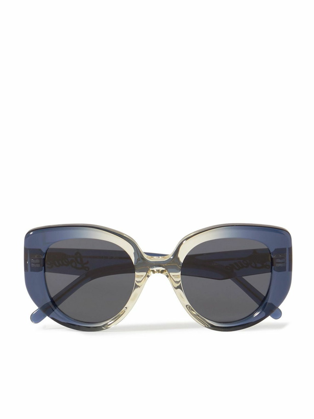 Photo: LOEWE - Round-Frame Ombré Acetate Sunglasses