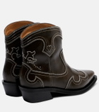 Ganni Embroidered cowboy boots