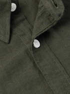 NN07 - Cohen 5972 Button-Down Collar Cotton-Twill Shirt - Green
