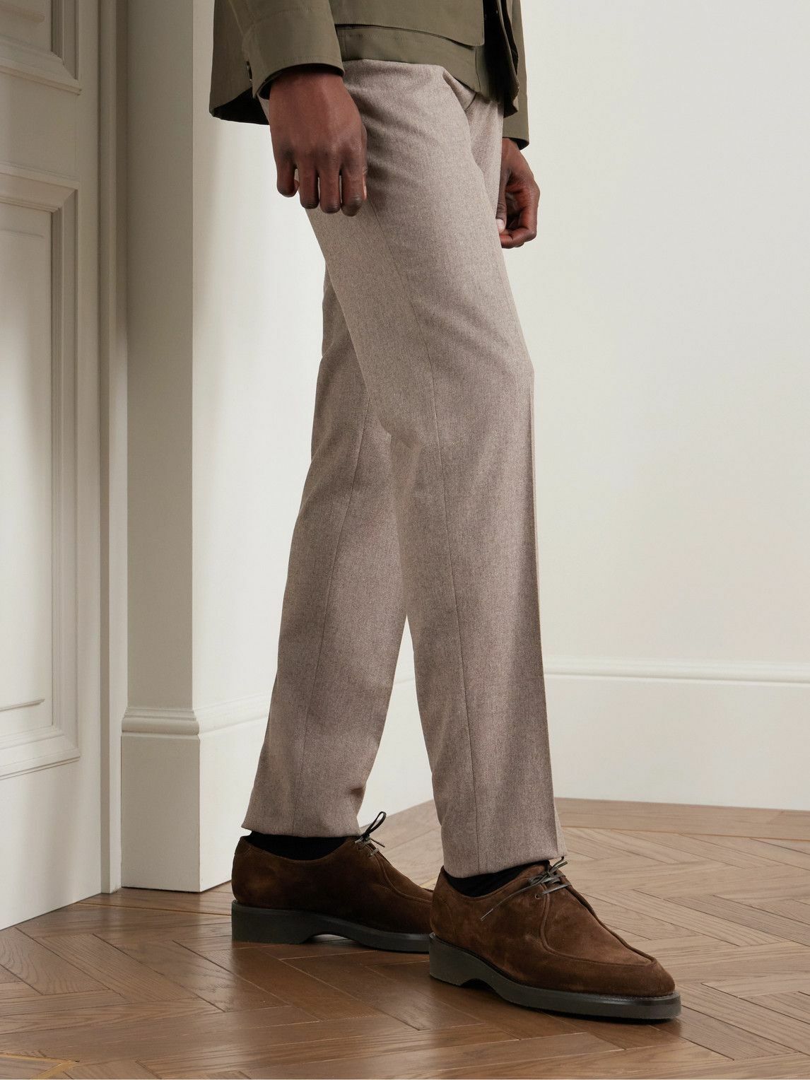 John Lobb - Ted Suede Derby Shoes - Brown