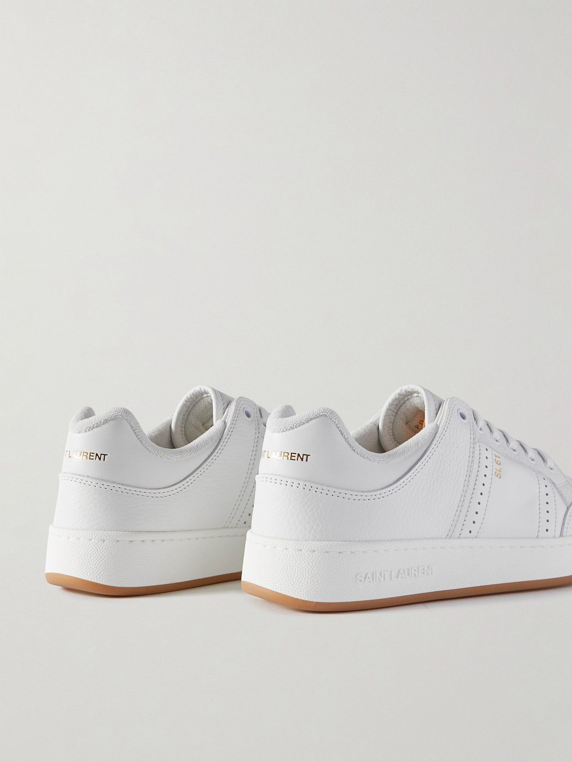 SL/61 low-top sneakers in perforated leather, Saint Laurent