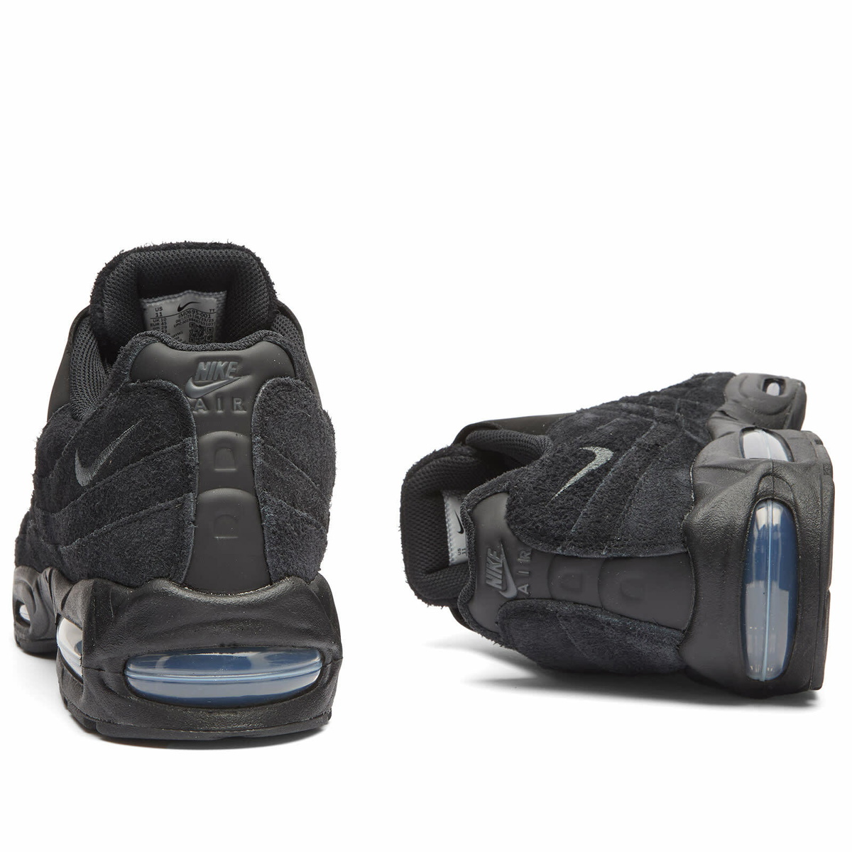 Nike Air Max 95 Big Bubble Zip Sneaker in Black/Anthracite Metalic Cool Grey/White