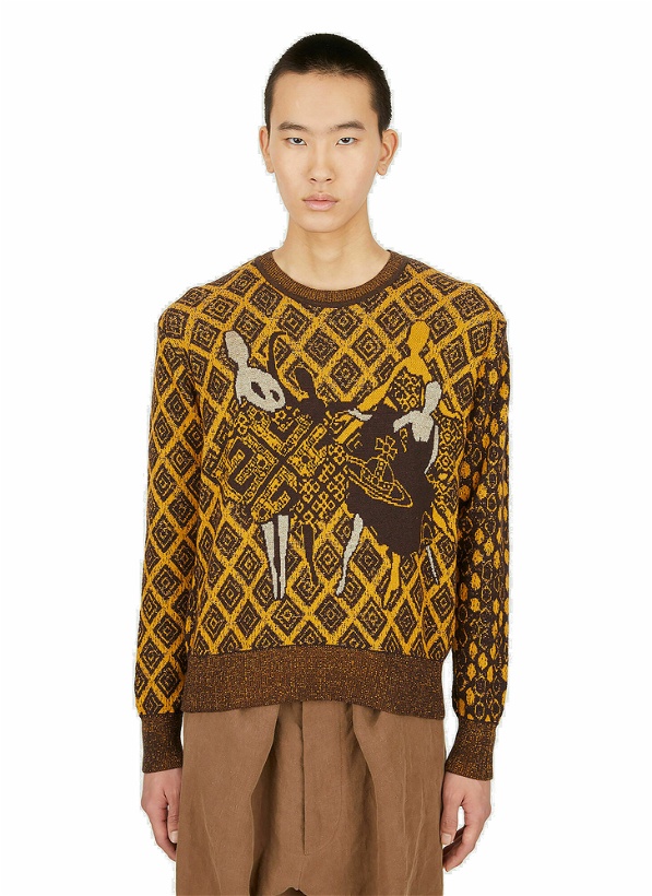 Photo: Vivienne Westwood - Final Patched Sweater in Yellow