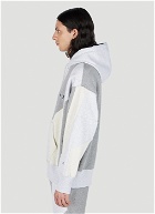 Champion x Anrealage - Contrast Panel Hooded Sweatshirt in Grey