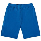 Alexander McQueen Men's Taped Logo Short in Ocean Blue/Mix