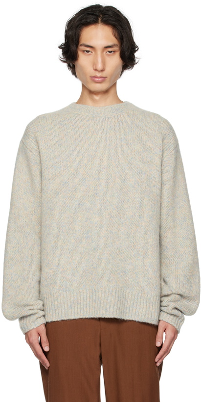 Photo: Dries Van Noten Blue Crewneck Sweater