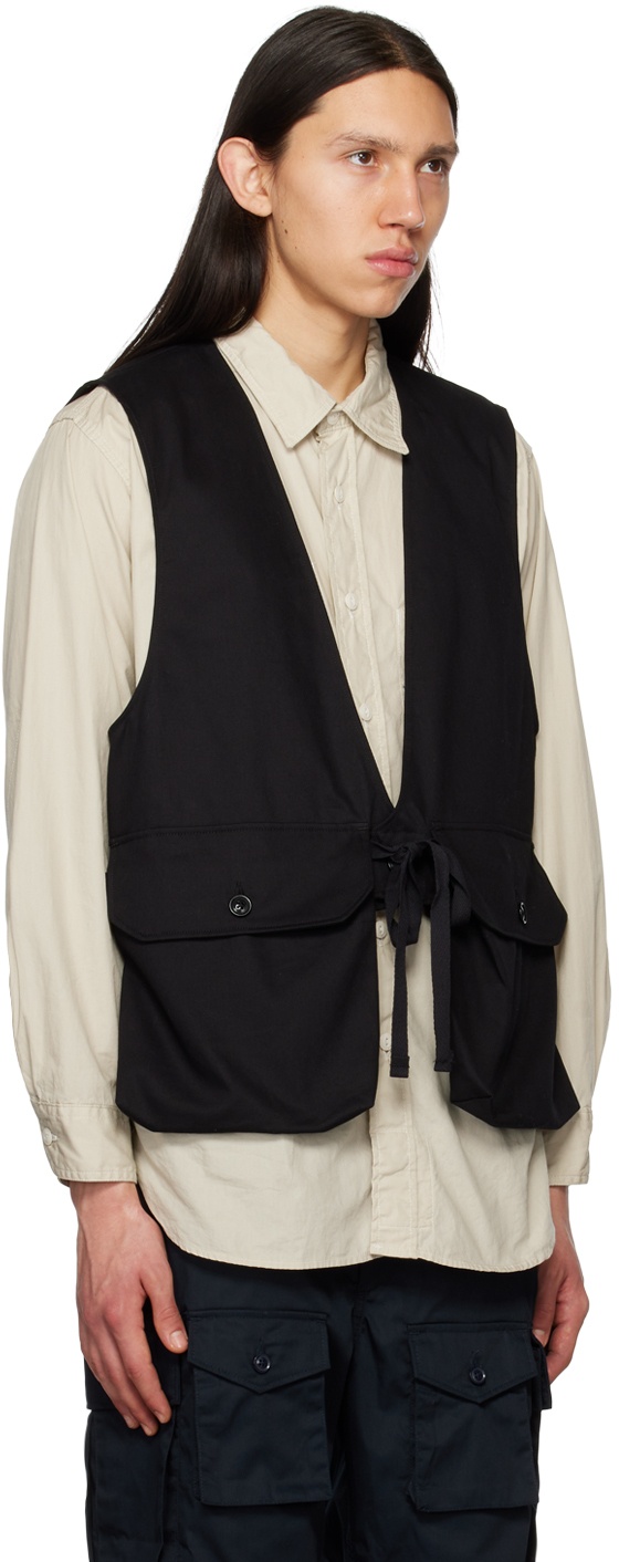 Engineered Garments Black Bellows Pockets Vest Engineered Garments