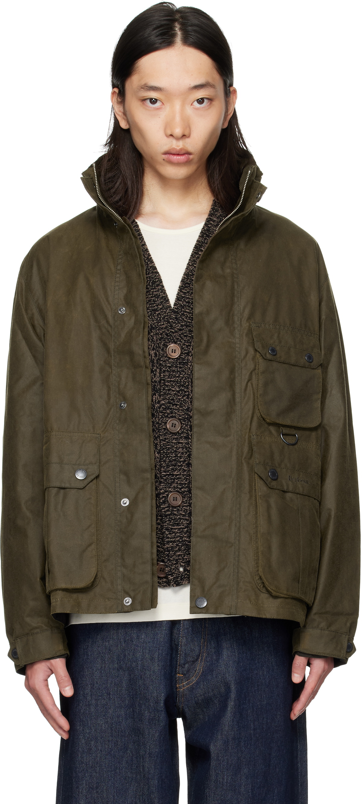 ジャケット・アウター Mint Barbour tartan international wax M Wax Mac Jacket Fern/forest mist by Barbour | Men | WP Store