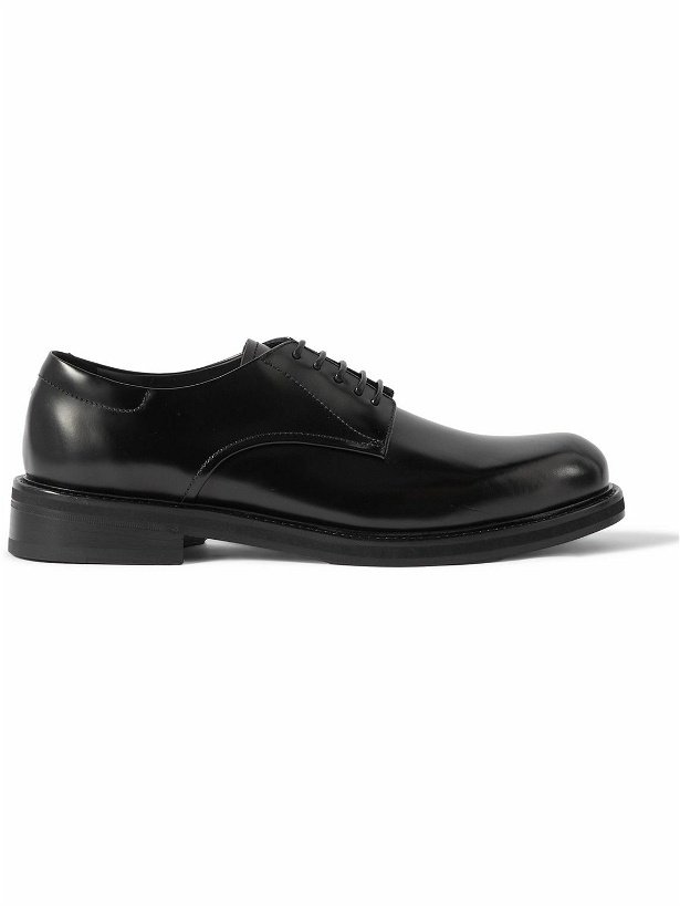 Photo: Canali - Glossed-Leather Derby Shoes - Black