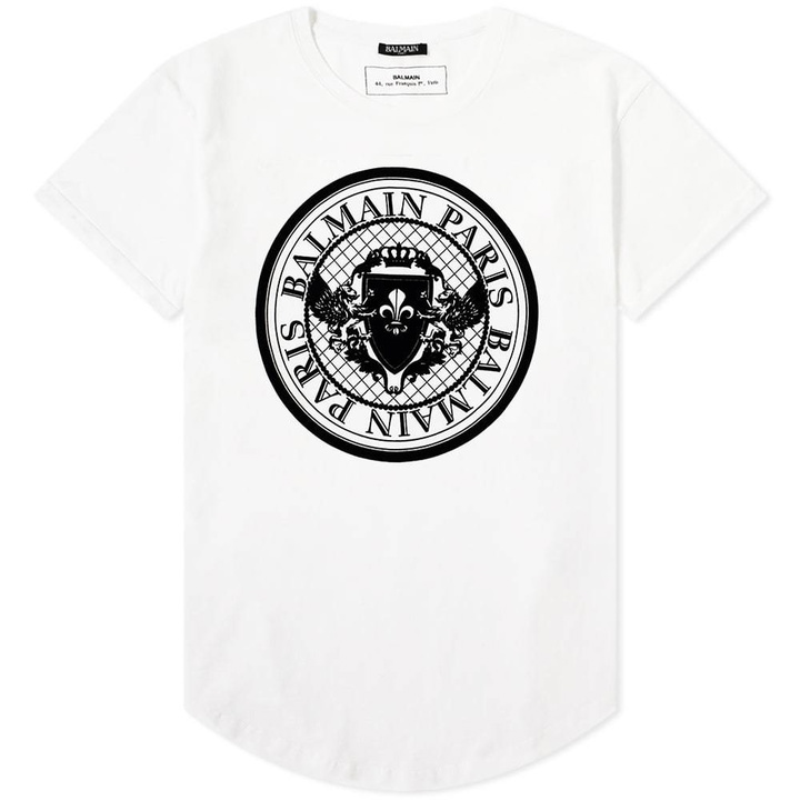 Photo: Balmain Coin Print Tee