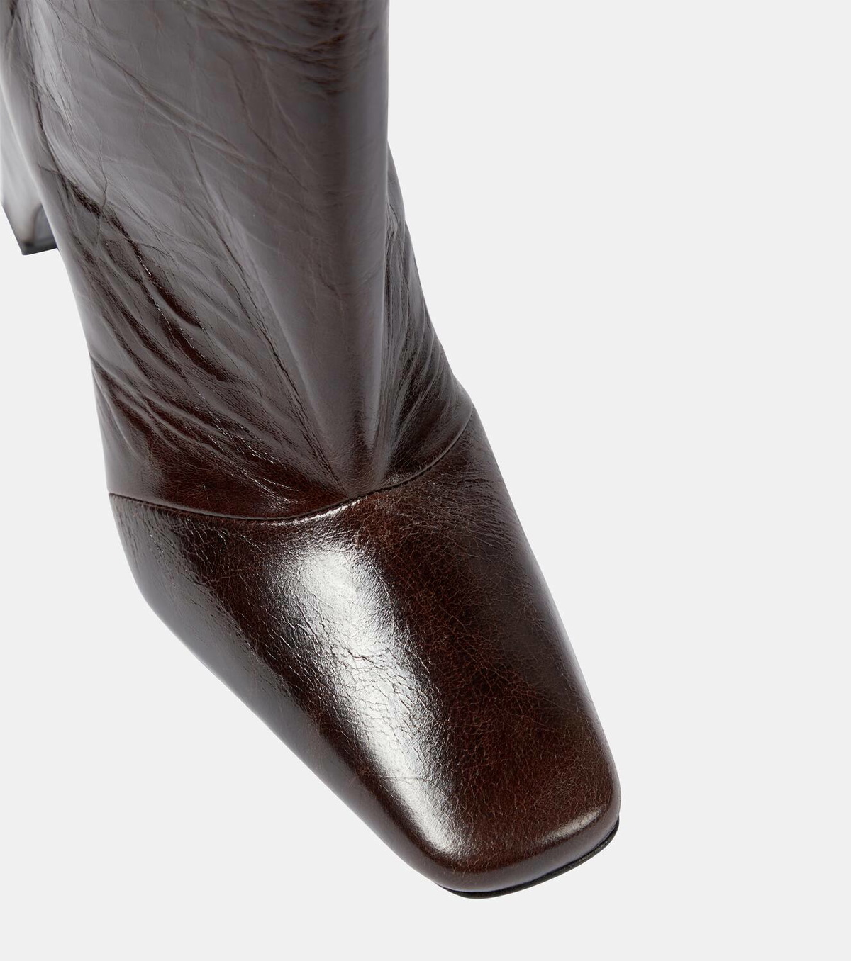 Coperni Bridge leather knee-high boots