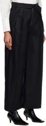 Subtle Le Nguyen Black Pleated Trousers