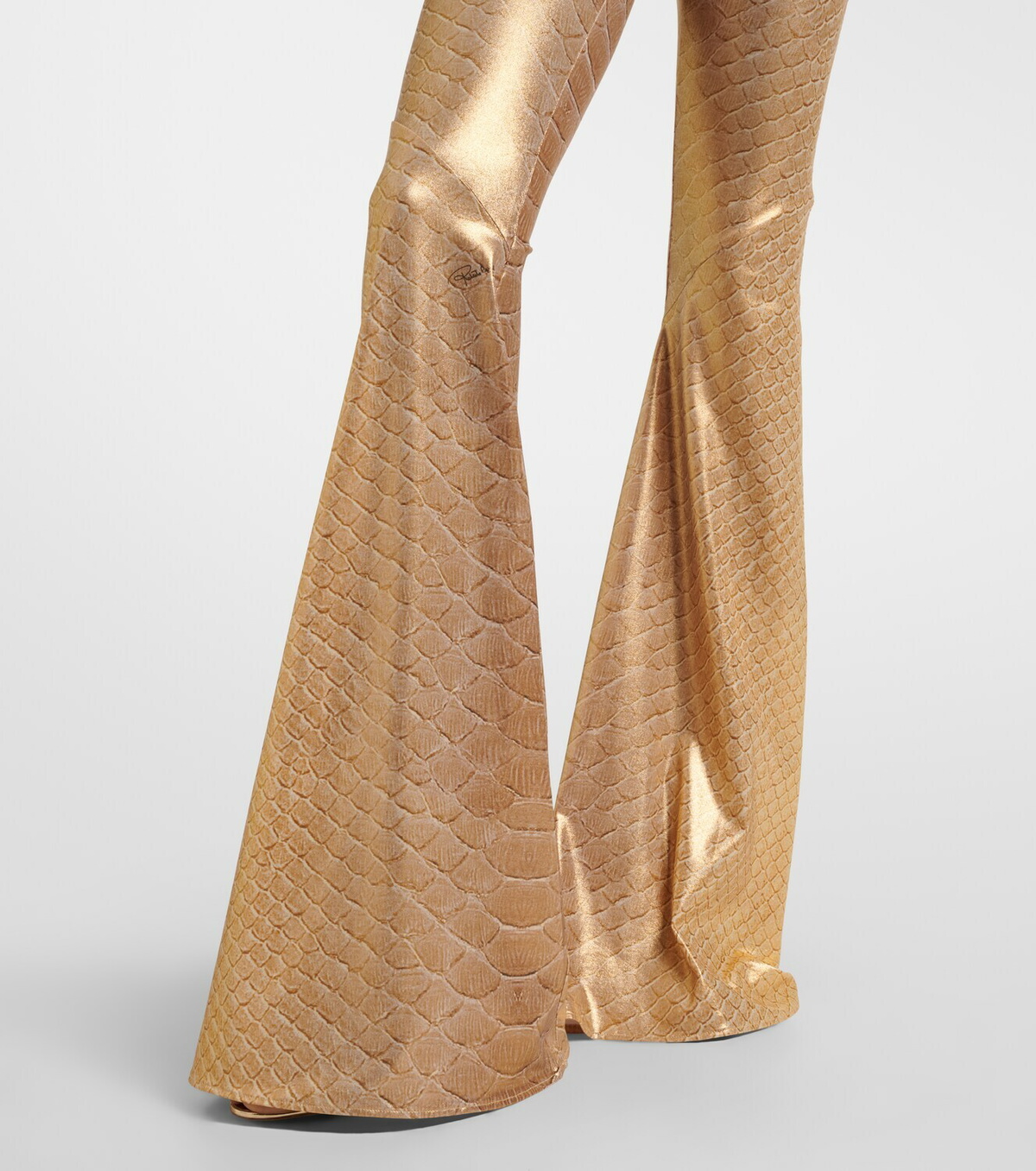Roberto Cavalli Snake-print halterneck jumpsuit