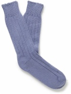 TOM FORD - Ribbed Cashmere Socks - Purple
