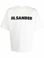 Jil Sander White Logo Cotton T-Shirt