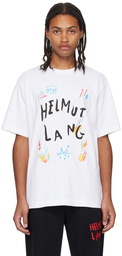 Helmut Lang White Printed T-Shirt