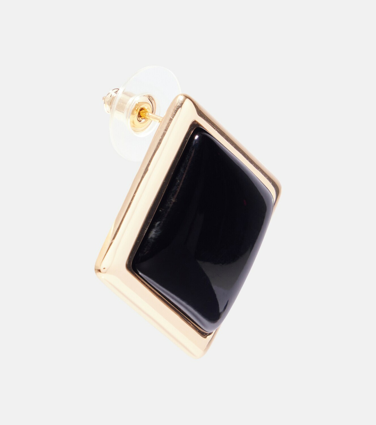 Self-Portrait Enamel gold-plated earrings