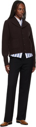 Wales Bonner Brown 'The Solace' Cardigan