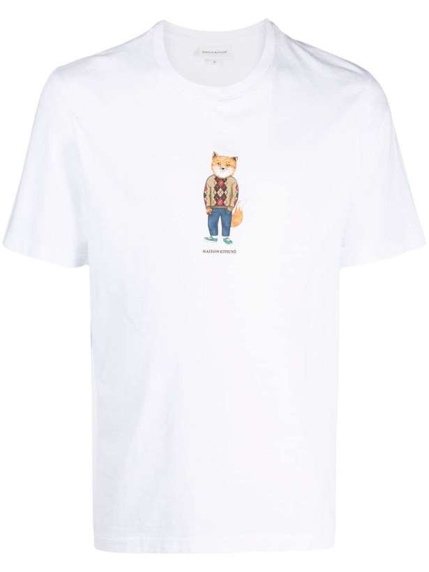 Photo: MAISON KITSUNE' - Dressed Fox Cotton T-shirt