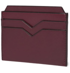 Valextra - Leather Cardholder - Men - Burgundy