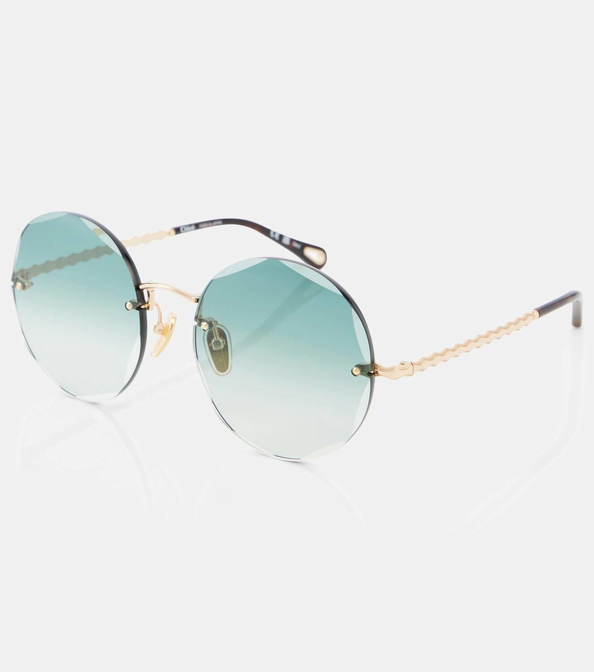 Chloé Scalloped round sunglasses