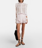 Marant Etoile Jocadia broderie anglaise cotton shorts