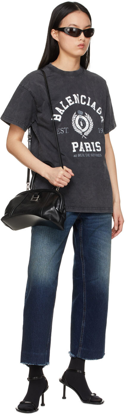 Balenciaga Black College 1917 T-Shirt Balenciaga