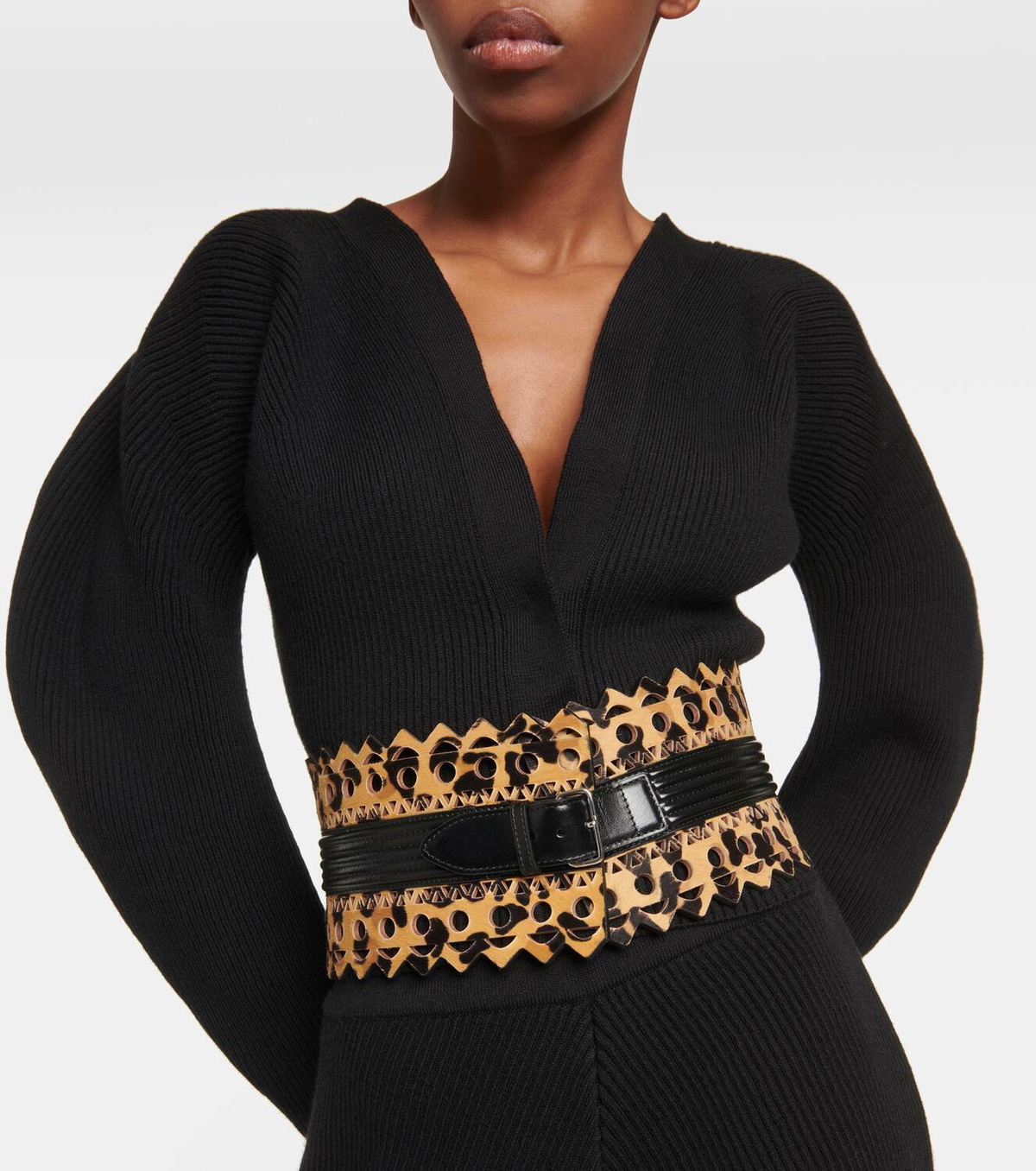 Alaïa Small leather corset belt