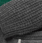 Beams Plus - Checked Wool Zip-Up Cardigan - Gray