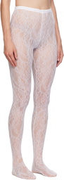 WARDROBE.NYC White Lace Tights