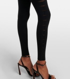 Wolford Slash cutout strapless jersey catsuit