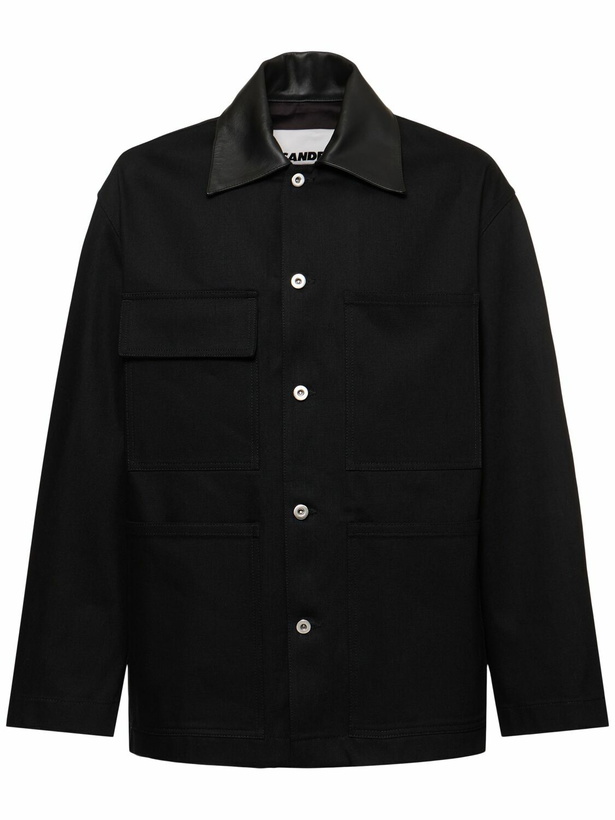 Photo: JIL SANDER Boxy Fit Cotton Denim Jacket