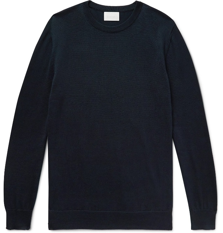 Photo: Handvaerk - Pima Cotton Sweater - Blue