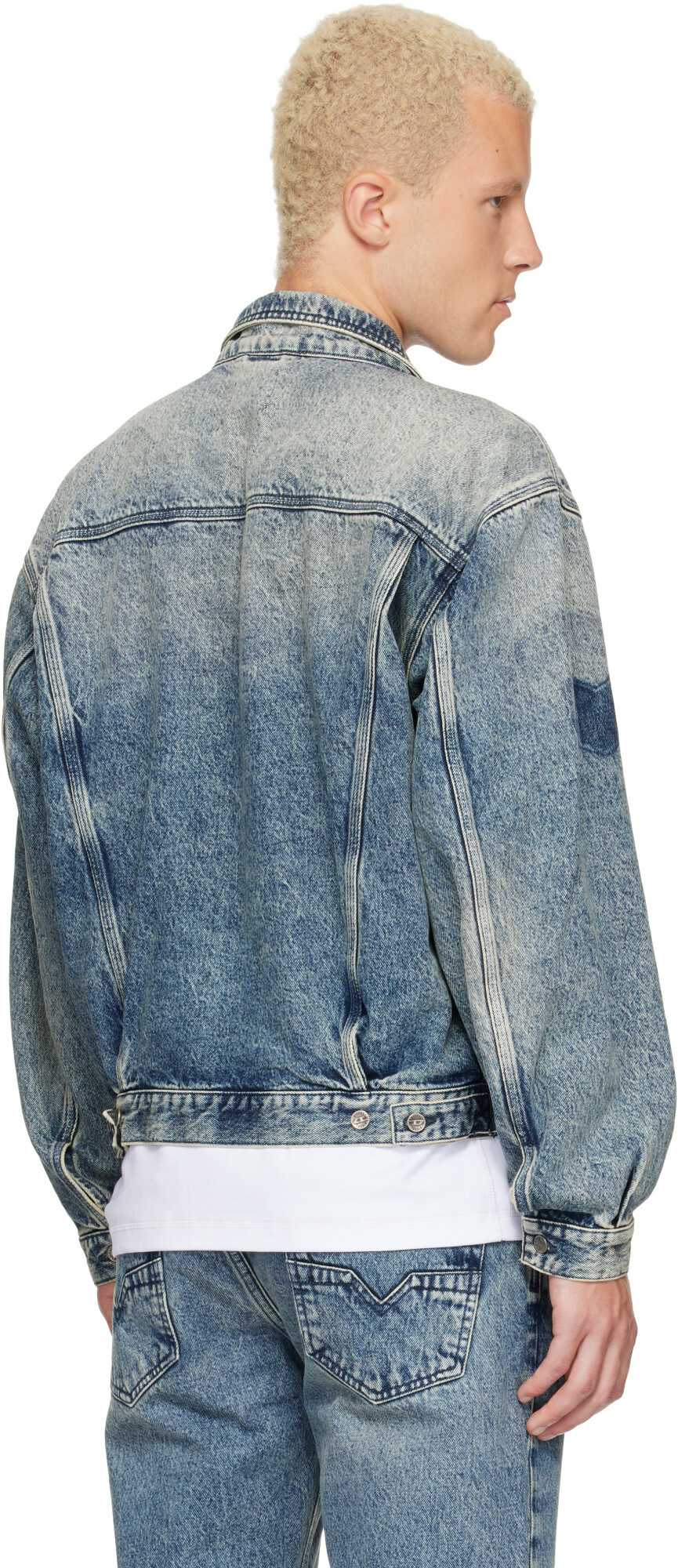 Diesel Blue D-Denver-S2 Denim Jacket