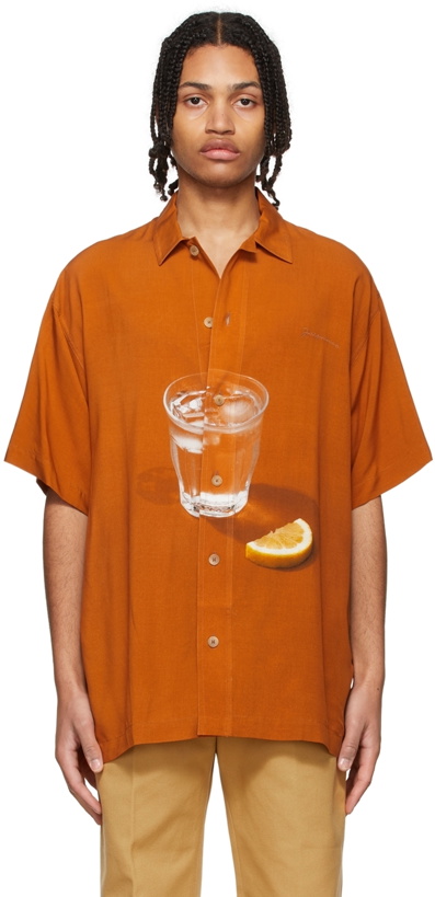 Photo: Jacquemus Orange 'La Chemise Moisson' Shirt