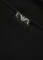 Emporio Armani Stretch-jersey Sweatpants Black